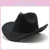 Western Cowboy Hat For Men And Women With Felt Material Sun Protection Summer Accessory