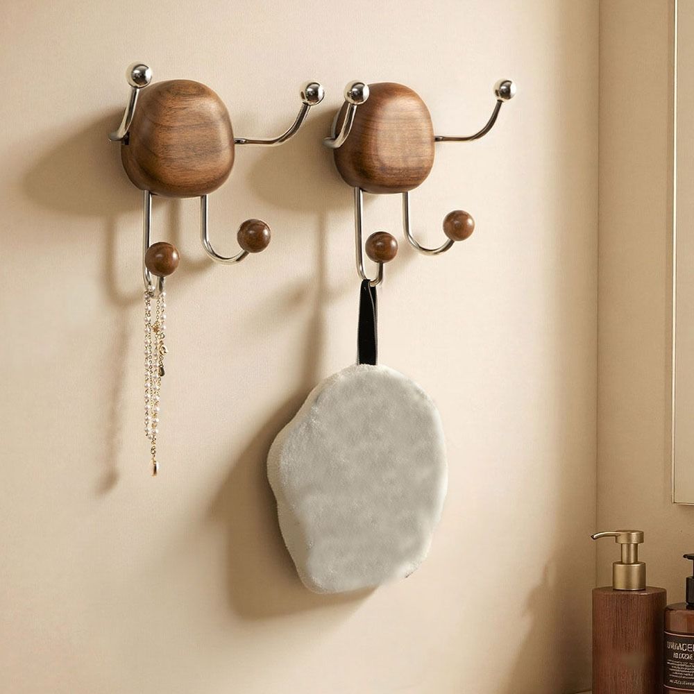 Stainless Steel Wall Mounted Organizer Rustproof Suction Cup Hook Rustic Wall Hook  Entryway