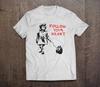 T-shirt Banksy Follow Your Heart Girl: Stampa Artistica di Graffiti Famosi