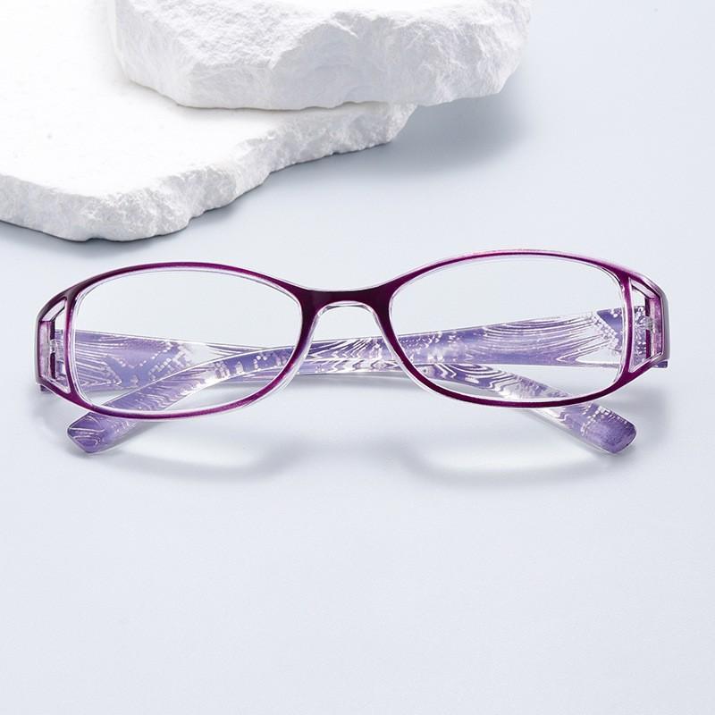 Elegant Women Reading Glasses Ultralight Pc Anti-Blue Light Small Square Frame Presbyopia Eyeglasses With+1.0+1.5+2.0+2.5...+4.0