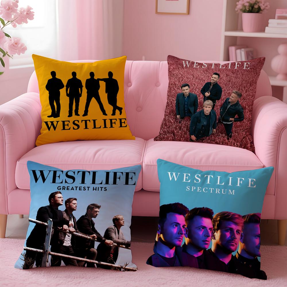 Pop Westlife Cushion Cover Cushion Cover Set 4Pcs 50X50 45X45 40X40 Pillowcase Decorative Sofa Home Decor