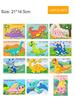 12 Pcs/Set Children's 3D EVA Stickers Kindergarten Boys and Girls Educational Handmade Sticker Paper Craft DIY Material Kit Toy