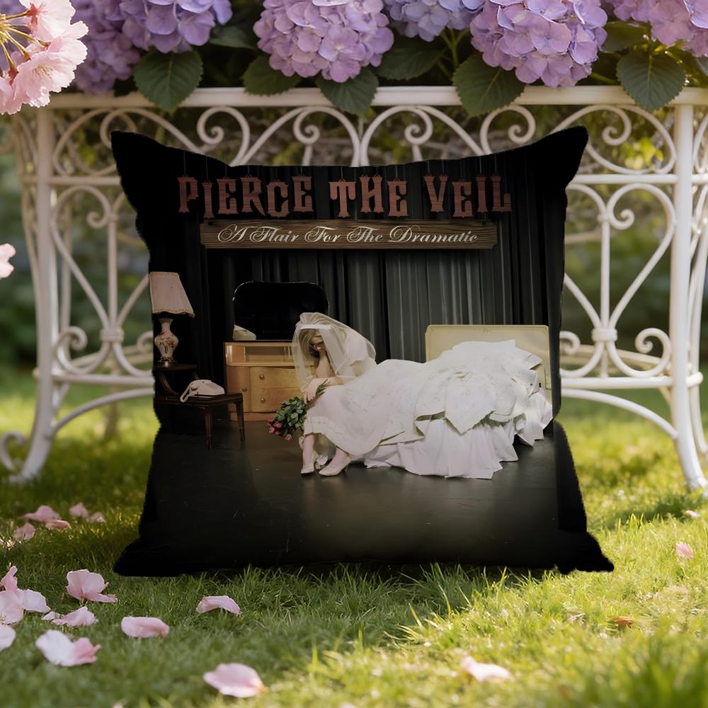 P-Pierce Band The Veil Cushion Cover Home & Car Dual-Scene Pillow Cover: Reversible for Premium Comfort