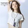 Portable USB Charging Mini Neck-Hanging Handheld Turbo Fan with Digital Display
