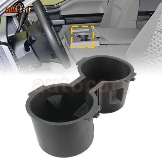 

For 2015-2017 Ford F150 XLT XL Lariat Black Rubber Cup Holder ert Accessories