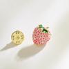 Fashionable and Exquisite Strawberry Brooch, High-end Women's Light Luxury High-end Brooch, Individual and Elegant Brooch