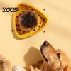 Interactive Dog Feeder Triangular Treat Dispenser, Slow Toy, Reward Cat Food Toy Training Fun Puzzle for Dogs Cats Mental Stimulation Pet