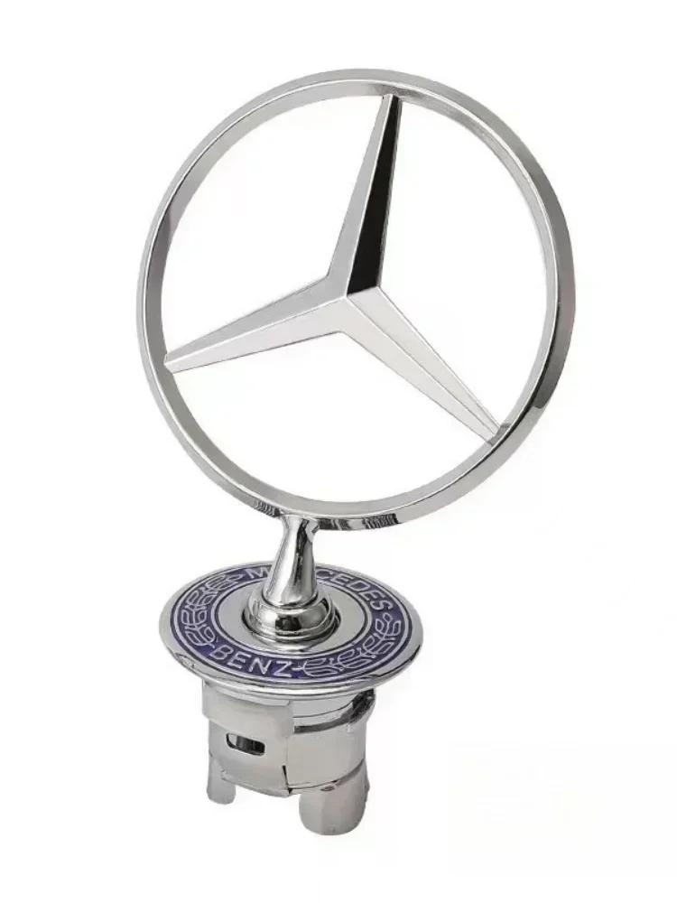For Benz W206Zinc Alloy Car Front Hood Emblem Badge Accessories For Mercedes Benz AMG W213 W223 W240 W212 W222 W221 W211 W220 W210 W207 W140