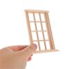 Multipurpose 4Pcs Dollhouses Miniature Sturdy Wood Window 1 12 Scale Child Model Furniture for Home Decoration