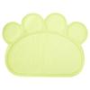 PVC Cat Dog Litter Mat Waterproof AntiSlip   Shape Feeding Bowl Placemat Pet Supplies(  Blue   Shape)