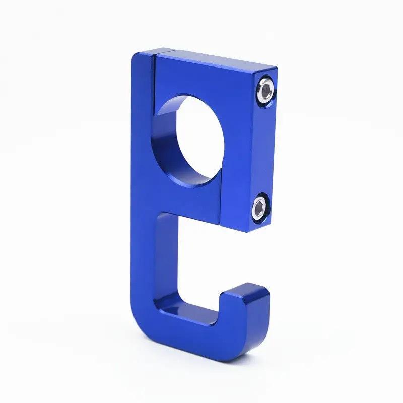 

Motorcycle Multifunctional Hook 9-Shape Helmet Hangers Aluminum Alloy Modified Universal Handlebar Hook 22MM синій