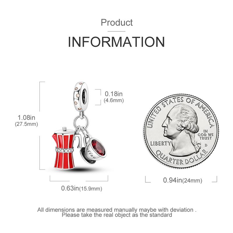 Afternoon Tea Series Cute Cat Teapot Bead Copper Classic Coffee Cup Fit Original Fashion Bracelet Women Jewelry