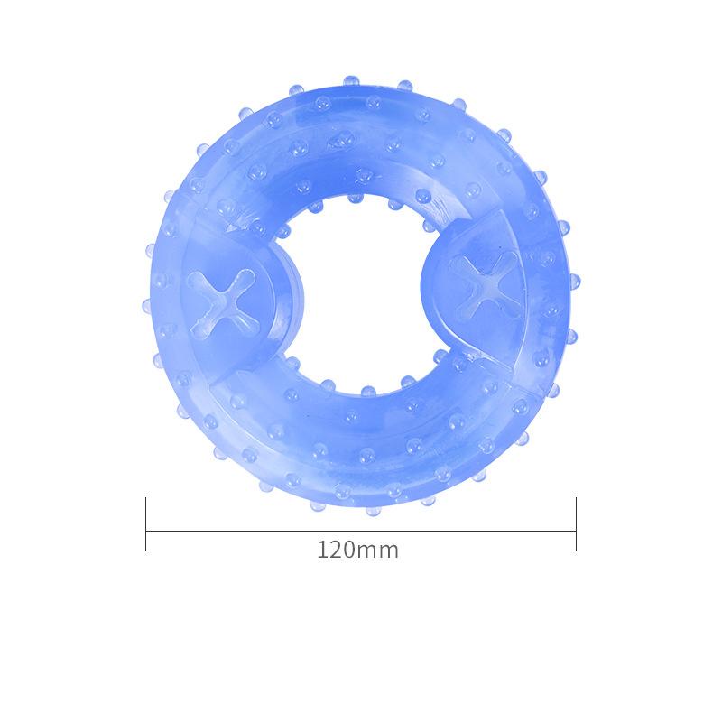 Summer Dog Chew Toys Teething Balls Durable Frozen Puppy Rubber Bone Toys Teeth Cleaning Bones Chewing Training Pet Supplies