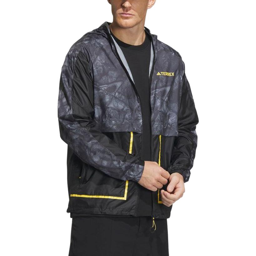 Adidas National Geographic Co Branded Section Jackets Men's Black Hooded Moderate Other HY4691