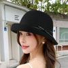 Summer breathable woven sun hat new fashion upturned brim foreign style mother hat summer sunscreen hat women