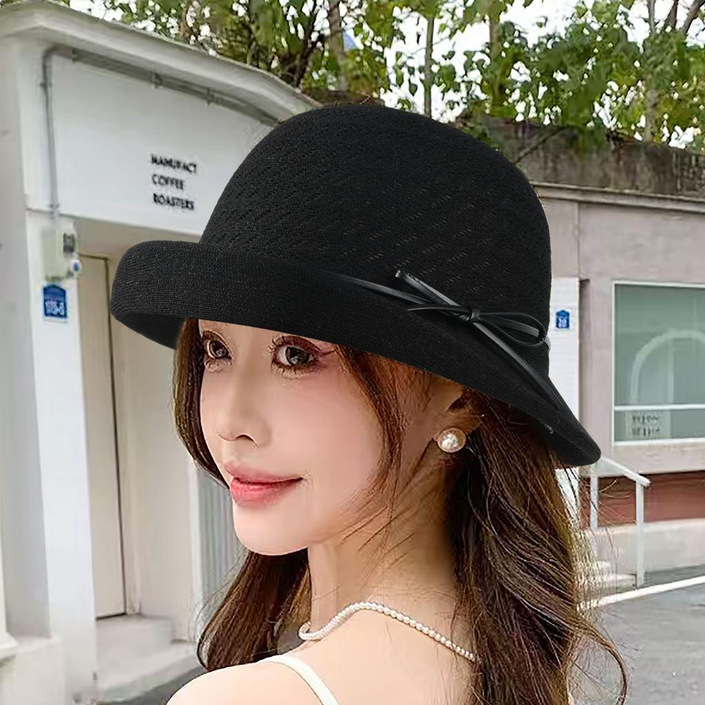 Summer breathable woven sun hat new fashion upturned brim foreign style mother hat summer sunscreen hat women