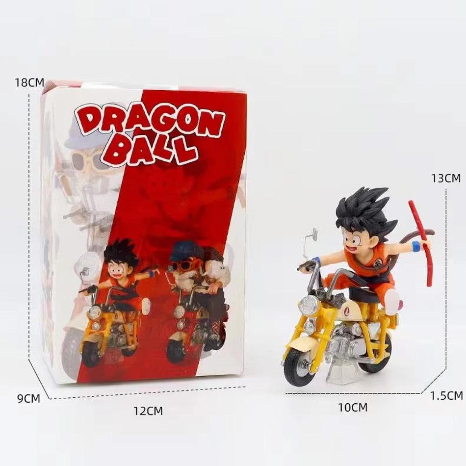 New 13cm Dragon Ball Z Anime Figures Figurine Locomotive Series Pvc Statue Collectable Motorcycle Roshi Goku Model Decoration Playthings