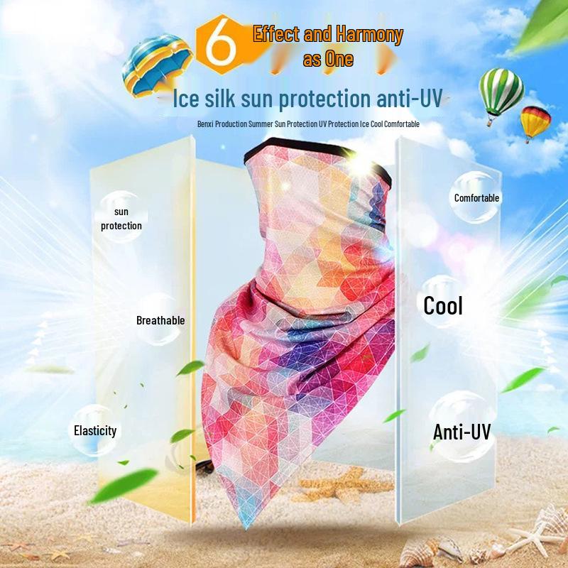 Ice Silk Sun Protection Motorcycle Riding Headband