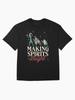 Soul Making Spirits Bright Hitchhiking Ghosts Santa Hat Merry Christmas Oversized T-Shirt