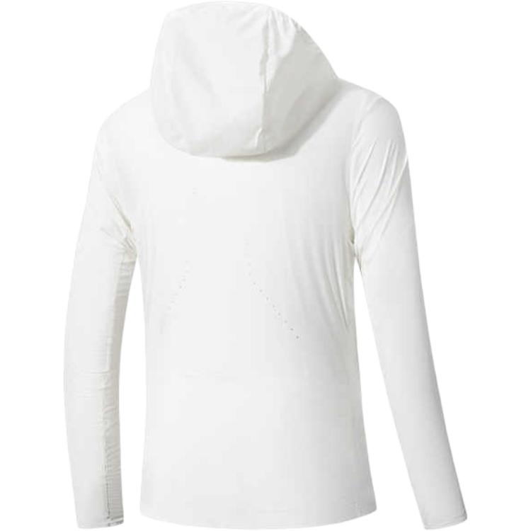 Anta Champion Outdoor Series Solid Color Zip-Up Hooded Comfortable Breathable Jacket Women Jacket Paper-White 162520612-2
