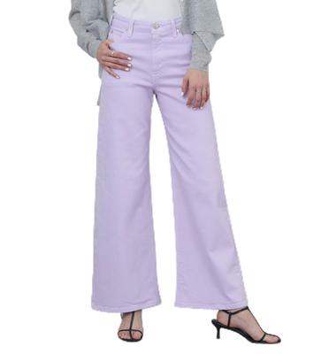 Lee Standard Wardrobe Wide Leg Denim Jeans, Hosen, Damen, Lila, Frühling/Sommer