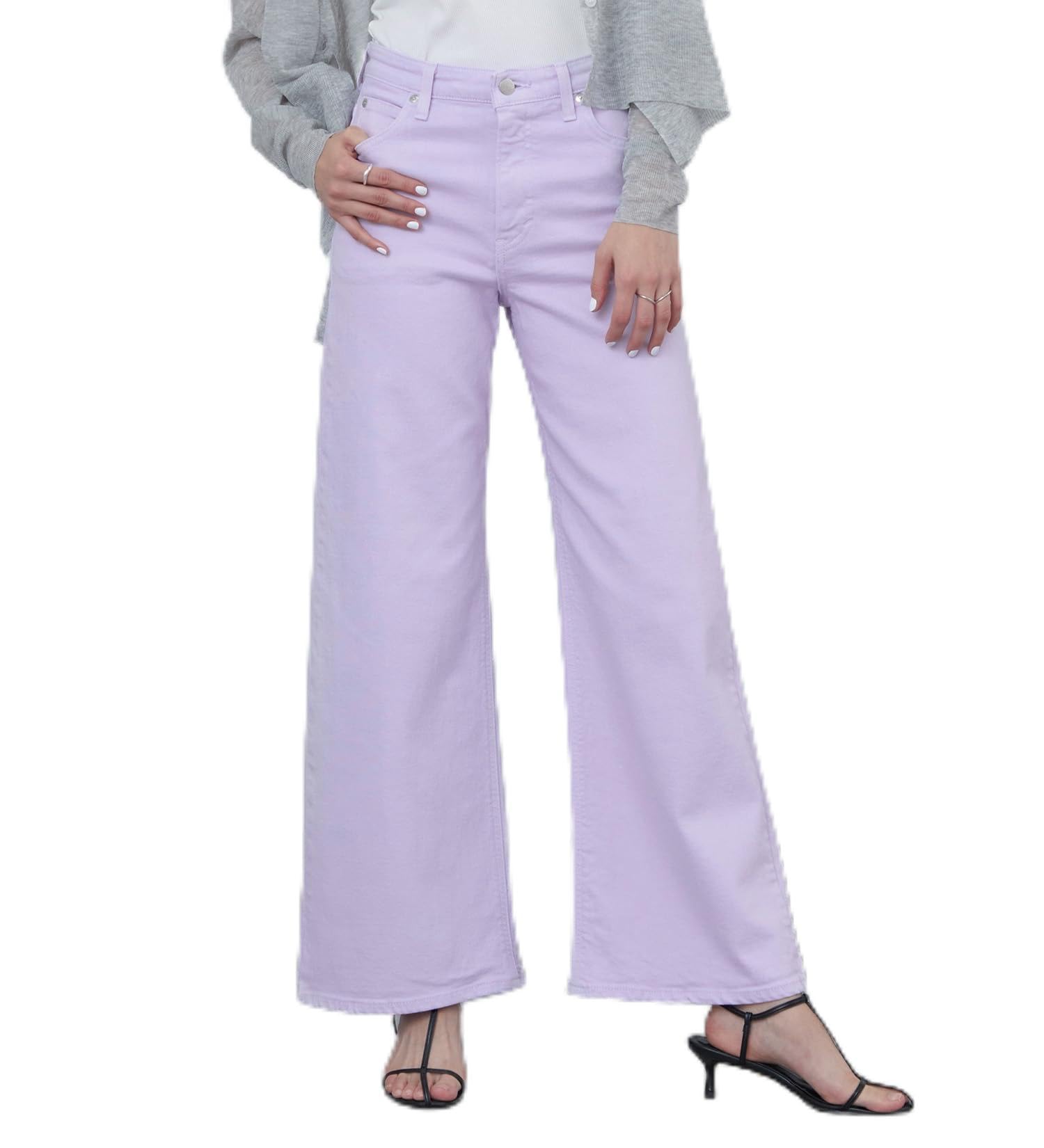 

Lee Standard Wardrobe Широкие джинсы из денима, Брюки, Женские, Фиолетовые, Весна/Лето фиолетовый