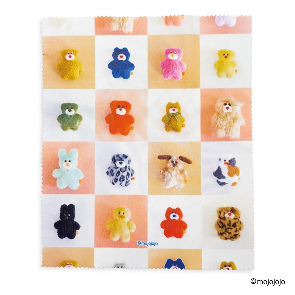 Mojojojo Glasses Case with Cleaning Light Marimo Todd Friends MJJJ015 Cloth, Blue, Craft,