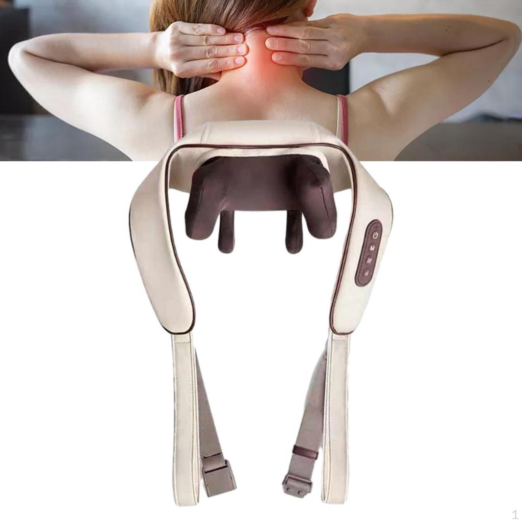 Back Massager with Heat Massage Cushion for Home, Rechargeable, 2 Gears Women