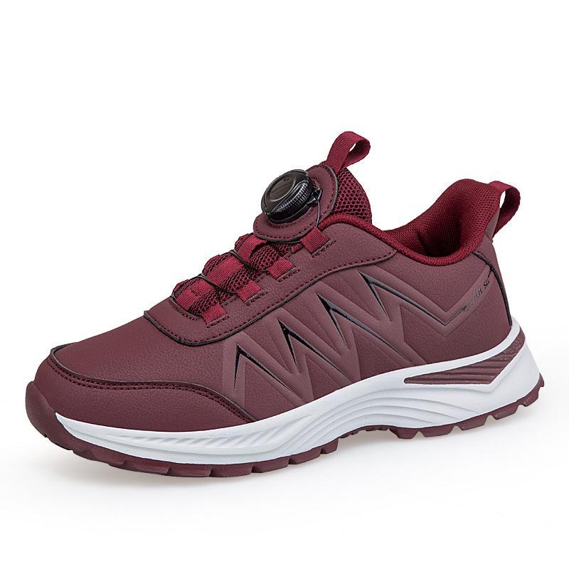 

8268 Мужские и женские нескользящие низкие кроссовки для отдыха на открытом воздухе с вращающейся пряжкой для ходьбы, путешествий и бега women s; 37 красный