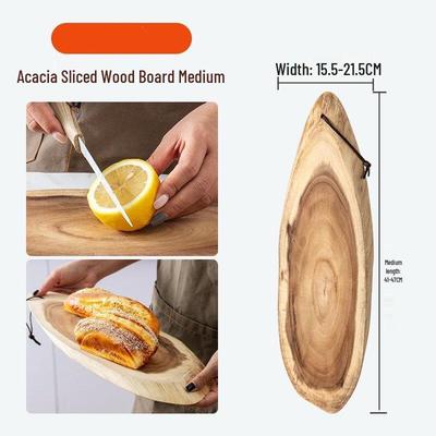 ZISIZ Natural Edge Wooden Cutting Board