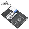 Genuine Leather RFID Passport Holder & Travel Document Organizer