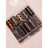 10pcs/Box Leopard Print Nail Art Transfer Foils Nail Accessories DIY Nail Stickers Nail Art Supplies