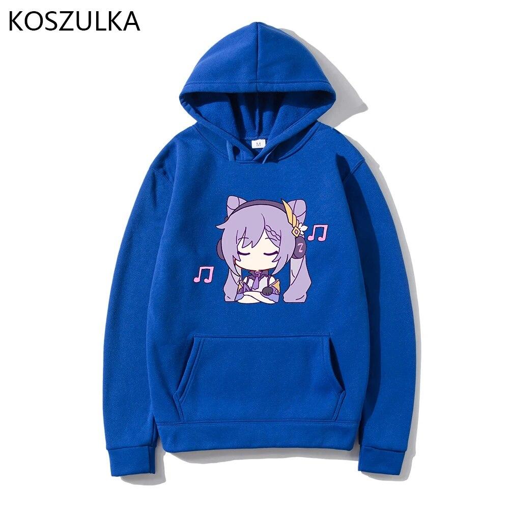 Hot Genshin Impact Hoodie Women Unisexga Harajuku Kawaii Keqing Hoodie Unisex Graphic Winter 2022 Game Sweatshirt Pullover Sudadera
