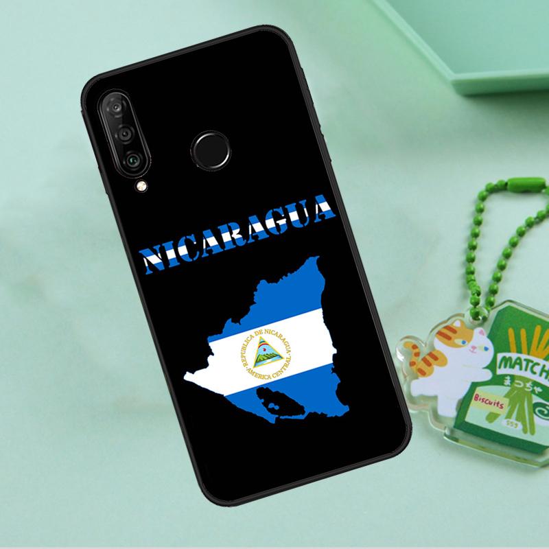 Nicaragua Flag For Huawei Nova 12s 12i 11i 7i 8i 9 10 SE Y91 Y90 Y60 Y70 Y72 Y61 P60 Pro P30 P40 Lite Case
