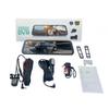 3 Channels Mirror Camera Car Full Touch Screen Video Recorder Rearview Mirror Dash Cam Front Rear Camera Mirror DVR Black Box