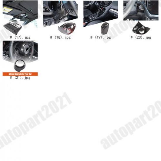 Carbon Fiber ABS Interior Decoration Cover Trim Kit For Subaru WRX -2024