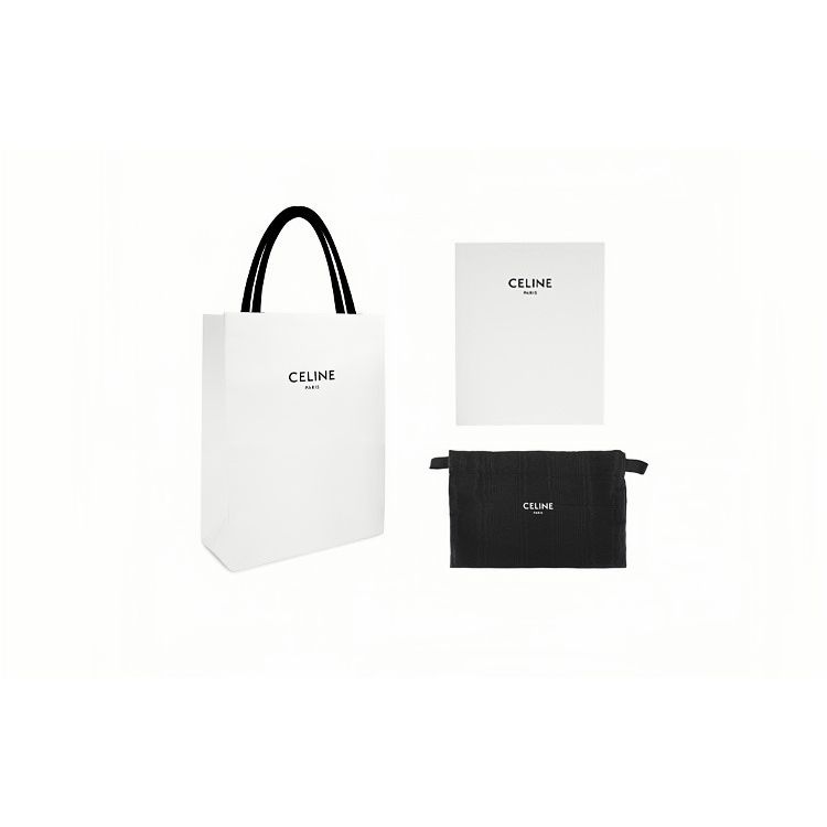 Celine Triomphe Logo Print Leather Card Holder Men accessories Black 10K912FGS-38SI