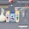 Portable Hotel Shower Gel Set with Small Bottles