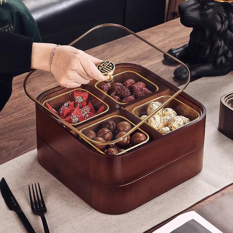 Naijiang Solid Wood Snack and Fruit Tray