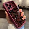 Dunkles Weinrotes Rosenblumen-Handyhülle Für iPhone 17 16 15 14 13 Pro Max 11 12 Mini X XR XS 7 8 Plus SE2 Stoßfeste Hülle
