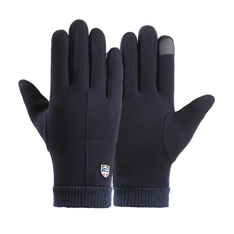 Warm Gloves for Women Rabbit Fleece Cute Bow Thickened Plush Windproof Riding Touch Screen Autumn and Winter Gloves