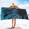 Beach Towel Palm Leaves Pattern Oversized Microfiber Tropical ,Thin Lightweight Pool Swim Tree Bath Shower