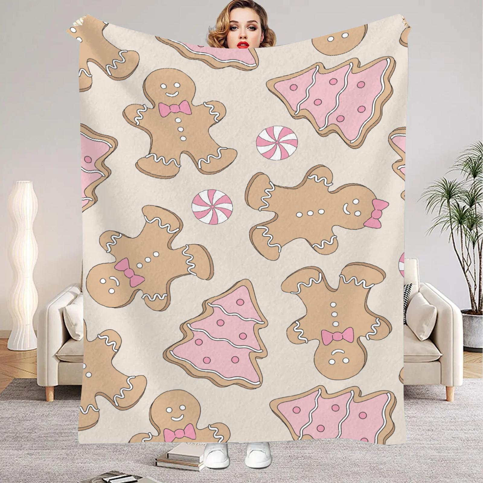 

1PC Christmas Blanket Soft Baby Flannel Blanket For Home Bedroom Nap Leisure Blankets Birthday Christmas Gifts For Home Decor 75x100cm