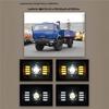 KAMAZ Ultra-Bright LED Headlight Assembly: 4 Low Beams & 6 High Beams