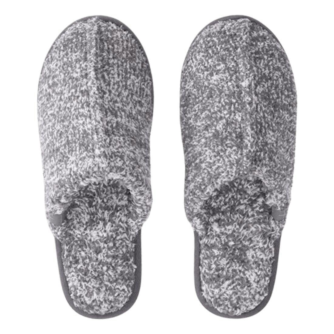 

Barefoot Dreams CozyChic Room Rubber Simple Size M Slippers, Sole, Design, Men s, HTR_Graphite/White(013) (BDMCC1737)