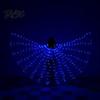 Flexible Polyester Glowing Wings LED Light Up Belly Dance for Adults Kids, Halloween Costume Performance Props Immersive Visual Equipment with