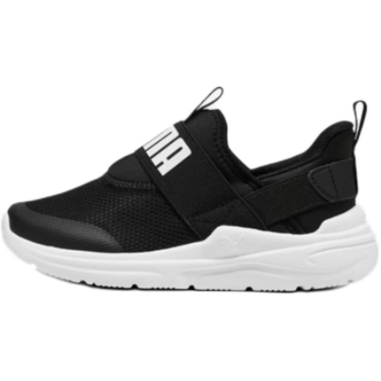

Puma Softride Wired 2 Sliptech PS Comfortable Versatile Durable Non-Slip Low-Top Casual Shoes Kids Sneakers Black White 402832-01 35