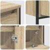 Bathroom Furniture Set with Shelf 3 pcs Sonoma Oak Wood Based Material