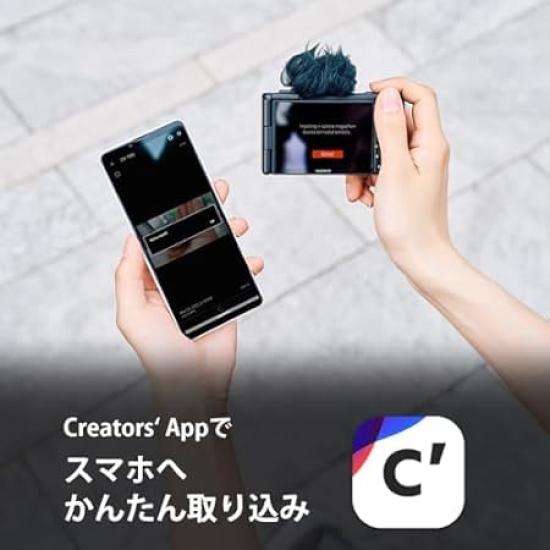 Sony VLOGCAM Compact Digital Camera Body with Zoom Black ZV-1II Windscreen, 18-50mm F1.8-4.0 Lens, (ZV-1M2 B)