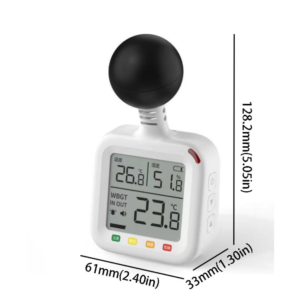 Thermodynamic Index WBGT Heat Index Meter  Heat Stroke Prevention белый